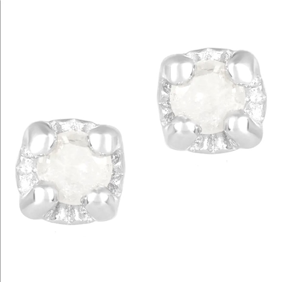 ADORNIA FINE Jewelry - Adornia Fine Diamonds • 1/10 CTW Genuine White Diamonds Round Cut Stud Earrings
